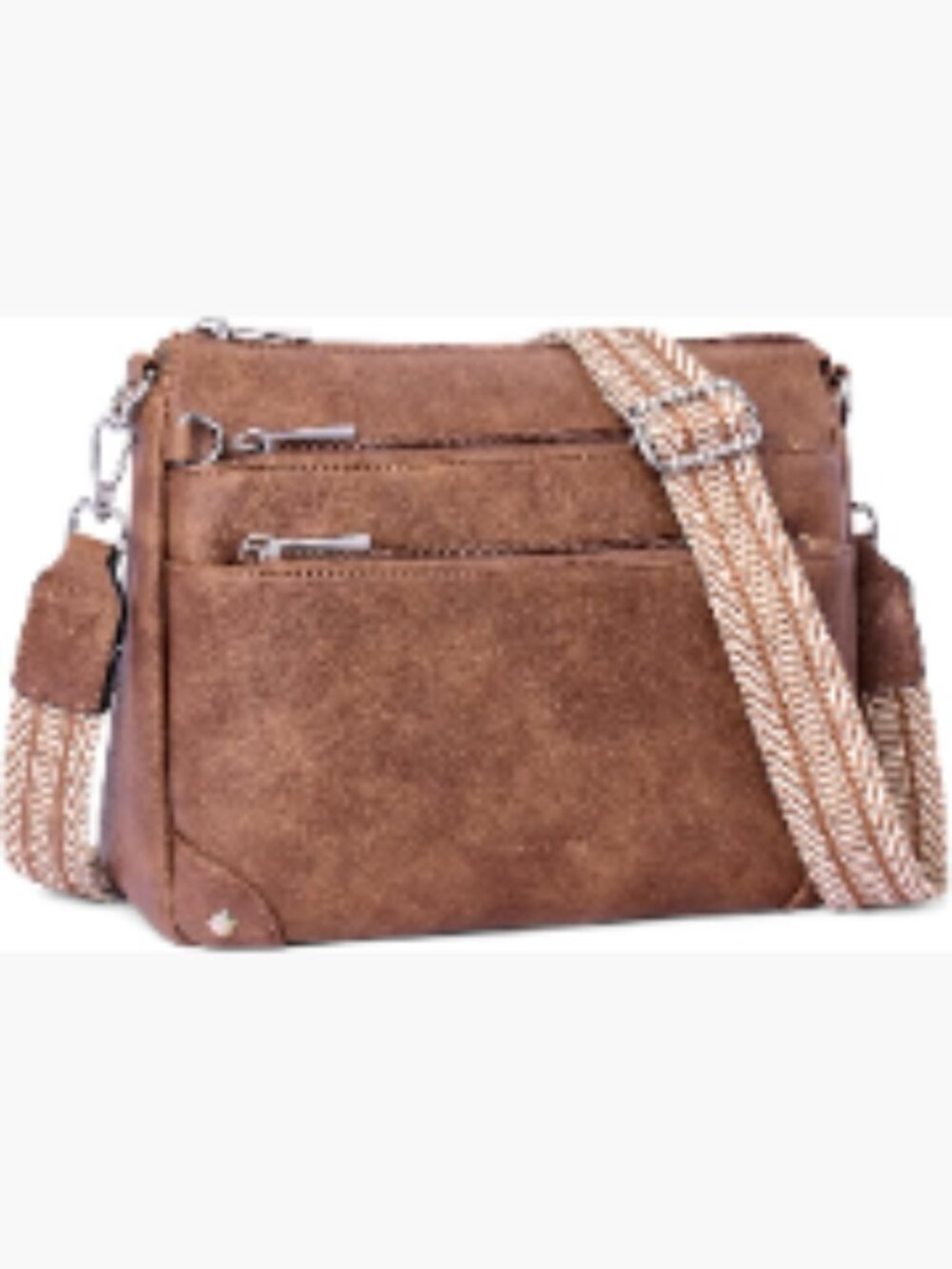 Rfid Crossbody Bag Women Leather Handbags Medium Shoulder Purse Adjustable Strap